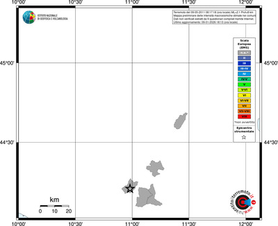 Mappa EMS - territori comuni