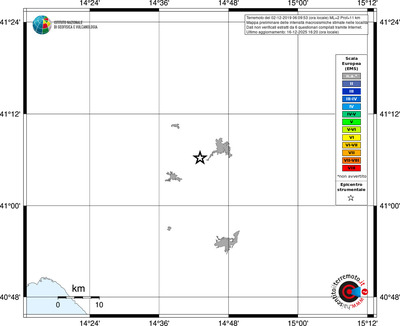 Mappa EMS - territori località