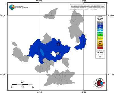 Mappa EMS - territori comuni
