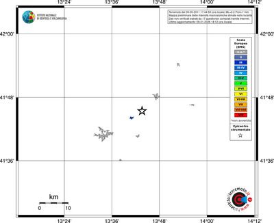Mappa EMS - territori località