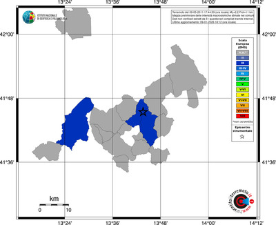 Mappa EMS - territori comuni