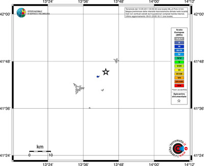 Mappa EMS - territori località