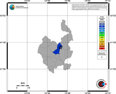 Mappa EMS - territori comuni