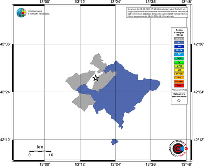 Mappa EMS - territori comuni