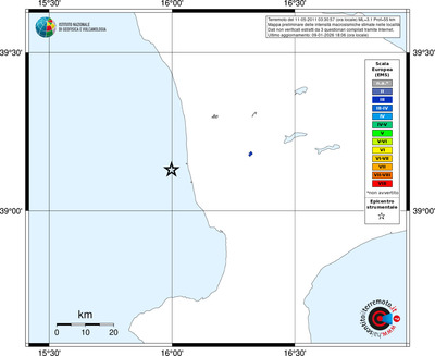Mappa EMS - territori località