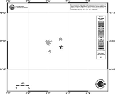 Mappa EMS - territori località