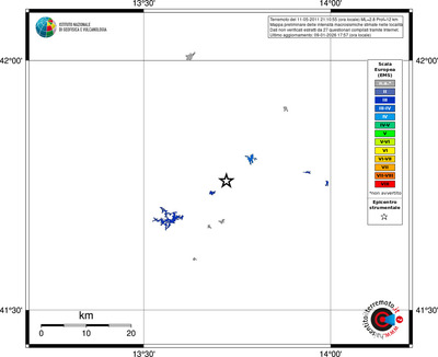 Mappa EMS - territori località