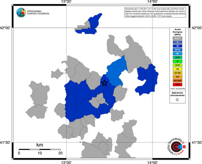 Mappa EMS - territori comuni