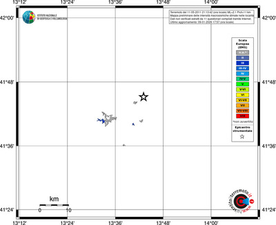 Mappa EMS - territori località