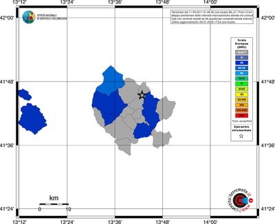 Mappa EMS - territori comuni