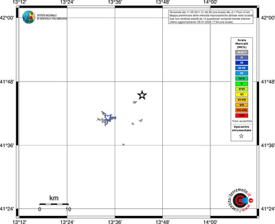 Mappa MCS - territori località