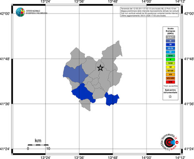 Mappa EMS - territori comuni