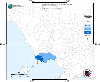 Mappa territorio comunale con almeno 3 questionari