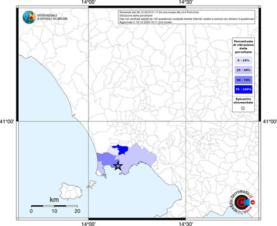 Mappa territorio comunale con almeno 3 questionari