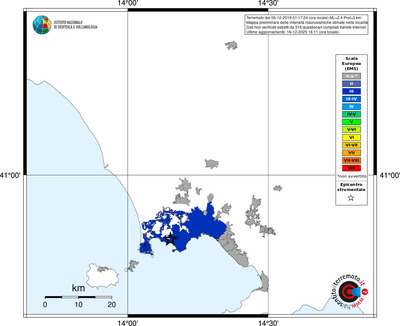 Mappa EMS - territori località