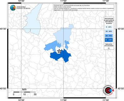 Mappa territorio comunale con almeno 3 questionari