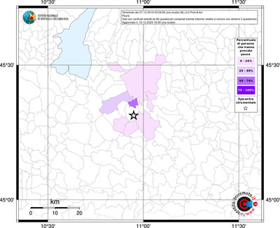 Mappa territorio comunale con almeno 3 questionari