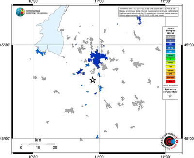 Mappa EMS - territori località