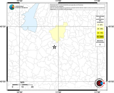Mappa territorio comunale con almeno 3 questionari