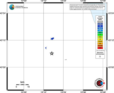Mappa EMS - territori località