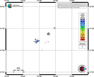 Mappa EMS - territori località