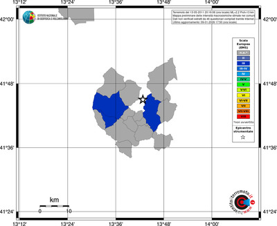 Mappa EMS - territori comuni