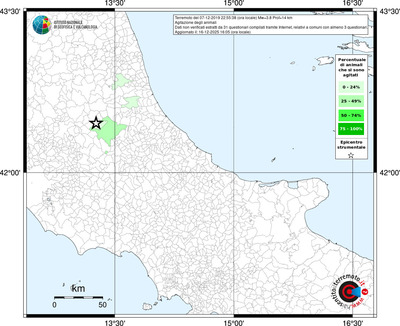 Mappa territorio comunale con almeno 3 questionari