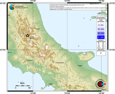 Mappa comuni con almeno 3 questionari