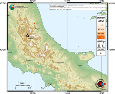 Mappa comuni con almeno 3 questionari