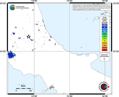 Mappa EMS - territori località