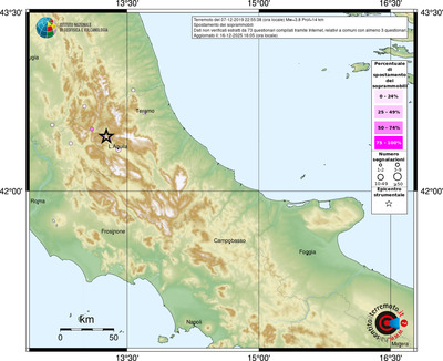 Mappa comuni con almeno 3 questionari