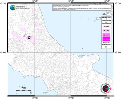 Mappa territorio comunale con almeno 3 questionari