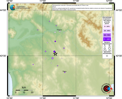 Mappa comuni con almeno 3 questionari