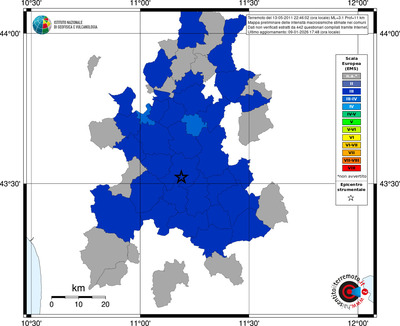 Mappa EMS - territori comuni