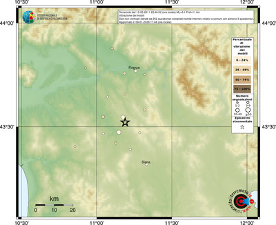 Mappa comuni con almeno 3 questionari