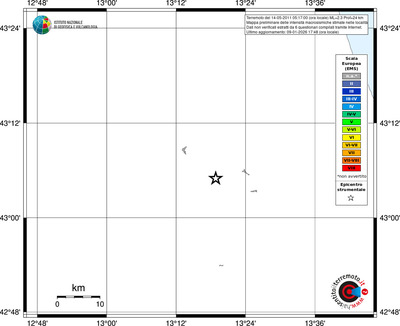 Mappa EMS - territori località