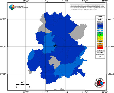 Mappa EMS - territori comuni