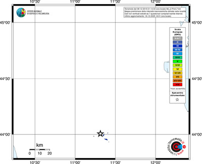 Mappa EMS - territori località