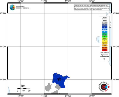 Mappa EMS - territori comuni
