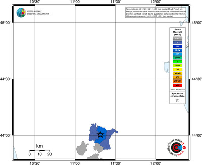 Mappa MCS - territori comuni