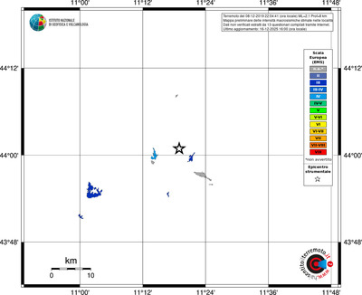Mappa EMS - territori località