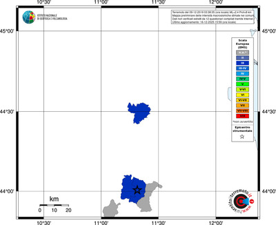 Mappa EMS - territori comuni