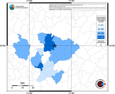 Mappa territorio comunale con almeno 3 questionari