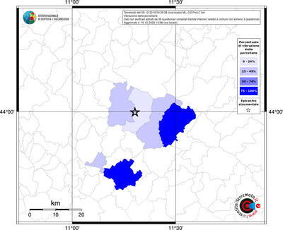 Mappa territorio comunale con almeno 3 questionari