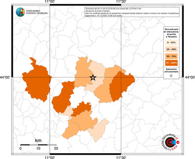 Mappa territorio comunale con almeno 3 questionari