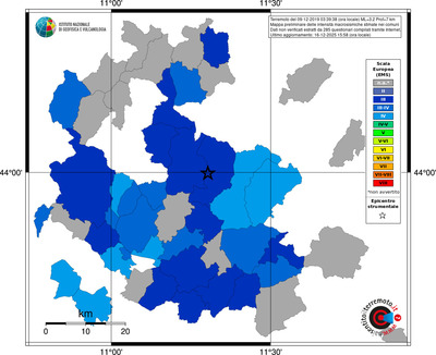 Mappa EMS - territori comuni