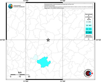 Mappa territorio comunale con almeno 3 questionari