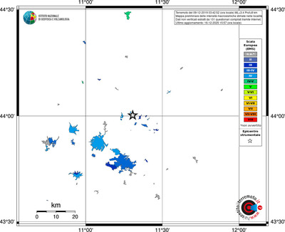 Mappa EMS - territori località