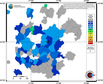 Mappa EMS - territori comuni