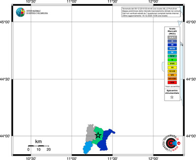 Mappa MCS - territori comuni